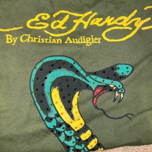 Ed Hardy rhinestone shirt